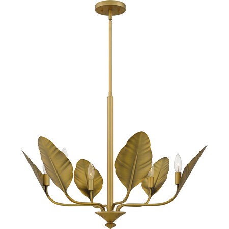 Quoizel Bayley Chandelier 6 Lights Aged Brass BAY5028AB